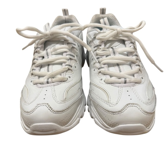 Skechers DLites Athletic Running Lace Up Shoe Womens Size 7.5 White Wow! - Picture 8 of 10